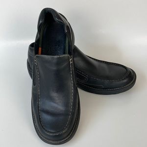 Timberland Black Leather Loafer Slip-On Shoe